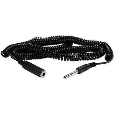 Parts Express 14Inch Stereo Headphone Extension Cord 25 feet Coiled