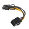 Atneway 6 Pin to 8 Pin PCIe Express Power Adapter Cable for Graphics Video Card Black 20CM