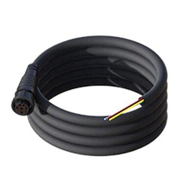 Simrad Power Cable4 Pin Conn to 4 Bare Wires for Power in Power Control Bus and External Alarm 2 m 65 ft