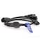 Eonvic IEC 320 C14 Male to 3 x C13 Female Y Splitter Power Cable 2ft60cm