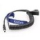 Eonvic 12V VMount DTap to 21 55mm DC Barrel Power Cable for Atomos Shogun Monitor DC Coiled Cable