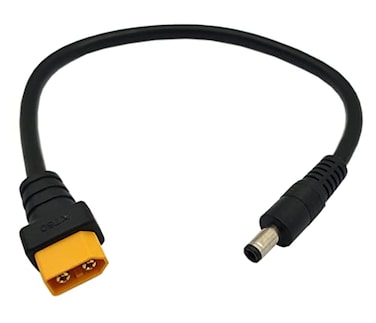 Halokny XT60 Adapter Cable XT60 Male to DC 55mm x 25mm Male Power Cable for Fatshark Skyzone FPV Monitors 10inch