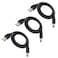 DZYDZR 3pcs Extension Cable USB to DC Cable 5V USB 20 Port Male to DC 5V Male 55mm x 25mm Power Cord Black 100cm33ft