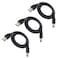 DZYDZR 3pcs Extension Cable USB to DC Cable 5V USB 20 Port Male to DC 5V Male 55mm x 25mm Power Cord Black 100cm33ft