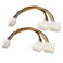 Cable Matters 2Pack 6 Pin PCIe to Molex Power Cable 6 Inches 2 Molex to 6 Pin PCIe
