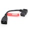 DRRI Right Angled C19 Female to C20 Male Power Extension Adapter Cable for PDU UPS