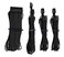 CORSAIR Premium Individually Sleeved PSU Cables Starter Kit Black for Corsair PSUs