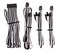 CORSAIR Premium Individually Sleeved PSU Cables Starter Kit WhiteBlack for Corsair PSUs