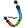 Sirlyr RGB 8 Pin PCIE CableBright ARGB GPU Cables Extension for RTX 3060 4060 4070 Radeon RX 6600 580 Graphics Card Power Supply 5V3Pin PC Case Accessory Black