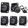 PENGLIN 5PCS HDMI Panel Mount Adapter 4K60HzHDMI 20 Panel Threaded Fixed Mount Coupler Female to Female for TV Monitor Projector