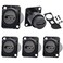 PENGLIN 5PCS HDMI Panel Mount Adapter 4K60HzHDMI 20 Panel Threaded Fixed Mount Coupler Female to Female for TV Monitor Projector