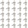 Fanbalunke BNC Female Panel Mount Connector 25 Pcs BNC Chassis Female Nut Bulkhead Panel RF Connector Solder Jack Adapters for RG58 RG59 RG6 RF Coaxial Cable