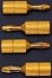 Apollo AV, Inc. Gold Plated Thick 3u Spade to Banana Speaker Cable Adapters Audiophile Quality 4pk