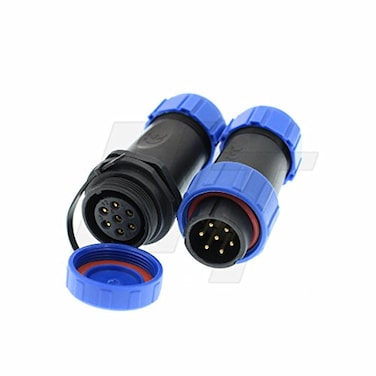 HangTon HE21 7 Pin Male Female Waterproof Connector Cable Plug Socket Aviation Quick Disconnect for LEDMarineLighting Application