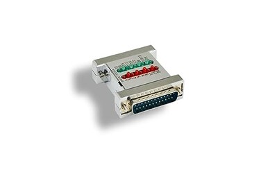 KENTEK DB25 25 Pin Molded Check Tester Adapter with LED Indicator GreenRed LED Male to Female MF