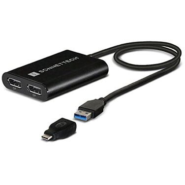 Sonnet DisplayLink Dual 4K 60Hz DisplayPort Adapter USB 30 Thunderbolt Mac PC