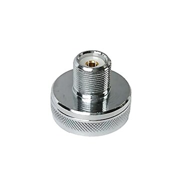 UngSung NMO to SO239 UHF Female Brass Antenna Mount Adapter Made by Heavy Duty Chrome Plated Brass
