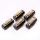 Arnorin DVI Coupler Female to Female Gender Changer Bulkhead Mount Adapter Black Gold Plated 5 Pack
