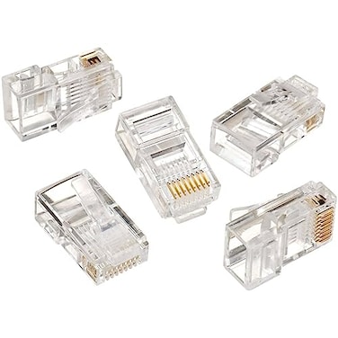 Ideal Industries Ideal Electrical 85346 8P8C Modular Plugs Connector RJ45 Connector for CAT5e Twisted Pair 100 MHz Cables 25 Connectors