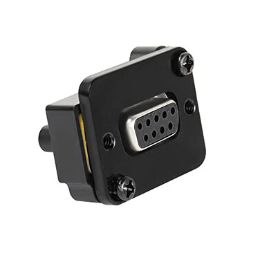 QIANRENON DB9 Panel Mount Straight Through Connector 9pin RS232 Serial Female to Female for Communication Network Video