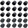 Omama RCA Female Connector Dust Proof Cap Protector Cover 100 Pcs Black