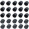 Omama RCA Female Connector Dust Proof Cap Protector Cover 100 Pcs Black