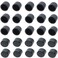 Omama RCA Female Connector Dust Proof Cap Protector Cover 100 Pcs Black