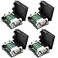 DaFuRui 4Pack DB9 Male ConnectorDB9 Breakout Connector Solderless RS232 DSUB DB 9 Screw Terminal Block with Case and Nut 4PcsMaleNut