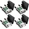 DaFuRui DB9 Breakout Connector2PcsMale2PcsFemale DB9 Solderless Breakout Board RS232 DSUB DB 9 Male Female Screw Terminal Block with Case Long Bolts Tail Pipe