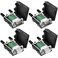DaFuRui DB9 Breakout Connector2PcsMale2PcsFemale DB9 Solderless Breakout Board RS232 DSUB DB 9 Male Female Screw Terminal Block with Case Long Bolts Tail Pipe