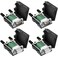DaFuRui DB9 Breakout Connector2PcsMale2PcsFemale DB9 Solderless Breakout Board RS232 DSUB DB 9 Male Female Screw Terminal Block with Case Long Bolts Tail Pipe