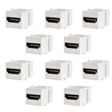 Exiron 4K HDMI Keystone Jack Coupler with 4K 120Hz White