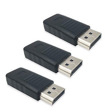 FUERAN DisplayPort Headless Ghost Display Emulator for PC 4K DP Dummy Plug 3840x216017Hz DP3P