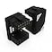 Formulamod 12VHPWR 124 Pin Angled Connector PCIe 50 16 Pin GPU 180 Degree Angled Adapter U Turn Power Adapter for RTX40 Series Graphics Card Connector Z Black