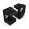 Formulamod 12VHPWR 124 Pin Angled Connector PCIe 50 16 Pin GPU 180 Degree Angled Adapter U Turn Power Adapter for RTX40 Series Graphics Card Connector Z Black