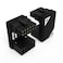 Formulamod 12VHPWR 124 Pin Angled Connector PCIe 50 16 Pin GPU 180 Degree Angled Adapter U Turn Power Adapter for RTX40 Series Graphics Card Connector Z Black