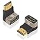 Duttek 8K HDMI 21 Extender Adapter 90 Degree Upward Angle Male to Female HDMI Adapter Extender Connector for TV Roku Fire Stick Chromecast Switch Laptop PC 2 Pack