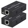 DONGJIAN HDMI Extender Over Cat5e67 Ethernet 1080p Up to 196ft HDMI Balun Sender Transmitter Receiver Support EDID and POC Function 3D HDCP