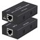 DONGJIAN HDMI Extender Over Cat5e67 Ethernet 1080p Up to 196ft HDMI Balun Sender Transmitter Receiver Support EDID and POC Function 3D HDCP