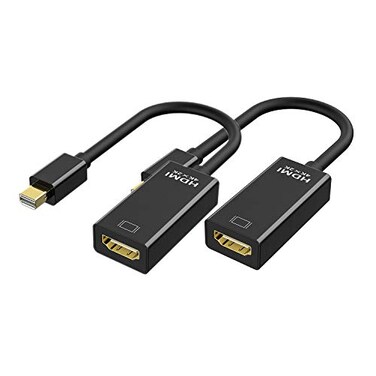 QLKUNLA Mini DisplayPort to HDMI Adaptor 2 Pack Mini DPThunderbolt Compatible to HDMI 4Kx2K Converter GoldPlated Cord for MacBook Pro MacBook Air Mac mini Microsoft Surface Pro 34