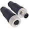 Lonlonty M12 4 Pin Male Female Socket Panel Aviation Wire Connector12mm Industrial Circular ConnectorOutdoor Waterproof IP67