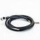 Elecbee M8 Connector A Code Female Right Angle Solder Type Single Ended Cable Molded Cable 1M 8 Pin