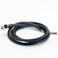 Elecbee M8 Connector A Code Female Right Angle Solder Type Single Ended Cable Molded Cable 1M 8 Pin