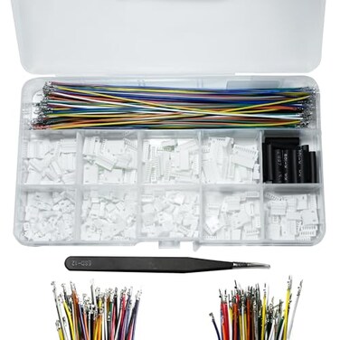 Kuosbiu JST MX 125MM Connector Kit2345678910 Pin Male and Female Micro Wire Connectors Kit with 28AWG Premium PreCrimped Cables
