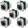PENGLIN 5PCS Ethercon Rj45 Chassis SocketDNE8FDP RJ45 FeedPass Panel Mount JackD Series Cat5 RJ45 Vertical PanelMount Connector