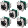 PENGLIN 5PCS Ethercon Rj45 Chassis SocketDNE8FDP RJ45 FeedPass Panel Mount JackD Series Cat5 RJ45 Vertical PanelMount Connector