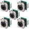 PENGLIN 5PCS Ethercon Rj45 Chassis SocketDNE8FDP RJ45 FeedPass Panel Mount JackD Series Cat5 RJ45 Vertical PanelMount Connector