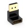 Cable Matters 4K240Hz Right Angle DisplayPort 14 Adapter 8K DisplayPort 90 Degree Adapter Black