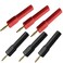 LYLGO 6 Pcs Banana Male to Female Plug 2mm to 4mm Socket Probe Adapter Black Red