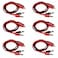 bnafes Power Supply Double Alligator Clip to Banana Connector Audio Video Test Cable 1M Length 6 Pairs